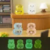 Micro Paisagem Desenho Animado Fofo Animais Pequenos Empilhados Decoração de Casa Ornaments de Mesa Artesanato Decorativo Criativo de Resina Pequenos Ornamentos