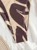Bikini Nuevo 2025 Transfronterizo Europeo y Americano Aliexpress Copa Triangular Rayas Bikini Sexy Traje de Baño Dividido Traje de Baño