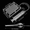 Gerador de Caviar para Cozinha Molecular Ferramenta de Cozinha Molecular com 100 Furos Caixa de Caviar Gerador de Caviar