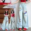 Nuevos Jeans de Pierna Ancha para Niñas de Primavera y Otoño Pantalones Rectos Estilo Vaquero para Niños Pantalones Grandes de Primavera y Otoño para Niños Pantalones Sueltos