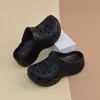 Zapatos con Agujeros tipo Nube para Mujer 2026 Verano Nuevas Sandalias de Exterior Suela Gruesa Antideslizantes Tendencia Celebridad de Internet Sandalias de Playa