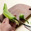 Acero Inoxidable Descorazonador de Chiles Removedor de Semillas de Pimiento Herramienta para Cavar el Centro de los Chiles Cocina Hogar Removedor de Semillas de Melón Amargo Herramienta Pequeña