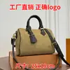 Bolso de Mujer 2026 Nuevo Modelo Textura Piel Genuina Monograma Bolso Almohada Boston Hombro Cruzado Bolso de Mano para Damas