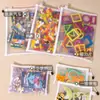 Bolsa de Almacenamiento para Rompecabezas Bolsa de Juguete Bloques de Construcción de Partículas Pequeñas Tarjetas Bolsa de Malla Mágica Transparente para Clasificación y Organización de Niños Bebé