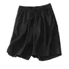 Shorts Casuales de Algodón y Lino de Color Sólido con Adorno de Encaje, Pantalones de Pierna Ancha para Mujer, Nuevo Estilo de Verano 2026, Shorts Finos de Talla Grande para Mujer