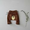 Ropa Infantil Estilo Coreano Primavera 2026 Pantalones de Pierna Ancha con Parche de Oso de Dibujos Animados de Canalé para Bebé Pantalones Largos para Bebé Pantalones de PP Versátiles