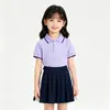 Conjunto de uniforme de jardín de infantes, uniformes de escuela primaria, atuendos de verano, uniformes escolares para niños al por mayor, uniformes de clase, uniformes de verano para escuela primaria