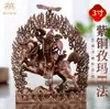 Pueblo Tibetano Cobre Morado Protector Dharma Zima Uso en Interiores Hogar Protector Dharma Zima Estatua de Buda de Bronce Adorno de Escritorio