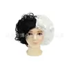 Peluca de Bruja Cruella Blanco y Negro de los Años 20, Set de Collar con Boquilla para Cigarrillo, Guantes, Listo para Disfraz de Estella