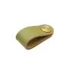 Manijas de Cuero de Color Latón Transfronterizas para Gabinetes, Estilo Sencillo para Armarios y Cajones, Manijas de Cuero de Cobre Puro para Bolsos y Cajas