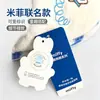 Chinelos de Inverno de Algodão Miffy Oficialmente Licenciados para Crianças, Adultos e Casais, Design de Coelho Fofo, Antiderrapante, Sola Grossa, Quentes