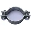 160-350 Galvanizado en Caliente Engrosado Reforzado Abrazadera para Cable de Retención de Poste de Servicio Pesado Abrazadera para Tubería Abrazadera de Hierro Plano Doble Cara Semicircular