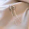 Brincos Longos com Franjas para Mulheres, Luxo Acessível, Brincos de Design de Nicho de Alta Qualidade 2024 Novo Estilo Quente Brincos Elegantes Atacado