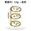 Anillo de carpeta de calendario de escritorio abierto de tres anillos en stock, hebilla de hoja suelta transfronteriza, carpeta de anillas metálica de tres agujeros para hojas sueltas