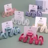 Pinza para el Cabello de Color Crema con Forma de Ola Dulce, Empaquetada en Tarjeta, para Cabello Grueso, Tamaño Grande, Pinza de Tiburón para la Parte Posterior de la Cabeza, Pasador de Niña