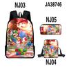 Mochila escolar de tres piezas de la película Mario Brothers 3D de Cross-Border 2024