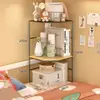 Estante de almacenamiento para mesita de noche de dormitorio, estante de almacenamiento de esquina para litera de dormitorio, estantería de esquina para mesita de noche de estudiante universitario
