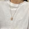 Collar Colgante de Peluche de Oso Lindo Estilo Ins Japonés y Coreano de Dibujos Animados para Hombres y Mujeres, Versátil para Parejas y Mejores Amigos, Cadena de Suéter de Moda