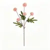 Flor Artificial con 5 Cabezas, Diente de León Pelota de Ping Pong Tallo Único, Flor Decorativa de Plástico para Boda, Accesorios de Interior, Flor Artificial Falsa al por Mayor