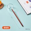 Colher de Vidro Cabo Longo Colher para Sobremesa Café Mistura Colher Transparente Estilo Coreano ins Colher para Geleia Mel Colher Grande