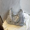 Bolso de mano portátil informal para mujer, bandolera cruzada de estilo coreano, mochila multiusos que combina con todo.