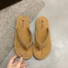 Sandalias Planas de Playa para Pareja, Chanclas Casuales de Moda y Versátiles para Mujer, Nuevo Estilo Verano 2025, Suela Suave Antideslizante para Uso al Aire Libre
