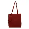 Bolsa Tote de Grande Capacidade Bolsa Feminina 2026 Casual Leve Bolsa de Tecido de Ombro Único Moda Simples para o Trabalho Bolsa de Axila