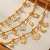 Pulsera de moda transfronteriza de Europa y Estados Unidos con diamantes de imitación, accesorios nicho, Joker, acero titanio chapado en oro de 18k, color de joyería, venta al por mayor