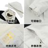 Chaquetas Personalizadas Tres en Uno al por Mayor para Hombres y Mujeres, Ropa de Trabajo de Terciopelo con Capucha Desmontable Tres Pruebas para Exteriores de Otoño e Invierno