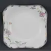 Prato Fucai Ruyi Flor dos Sonhos Quadrado Louça Cerâmica Atacado Osso de Porcelana de Alta Qualidade Design Elegante Borda Dourada Flor