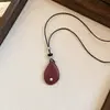 Colar de resina com zircônia em formato de coração, flor, estrela, geométrico estilo coreano, corrente para suéter de luxo leve, acessório moderno e elegante