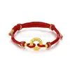 Pulseira Pixiu Dourada de Areia Vietnamita Imitação, Joias Artesanais Tecidas para Venda por Atacado, Sem Problemas de Qualidade, Sem Devoluções ou Trocas