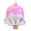 Mochila Escolar Infantil Linda Estilo Coreano Jardín de Niños Niños y Niñas Dibujos Animados Helado Mochila Bebé Salida Bolsa Cáscara de Huevo Exterior