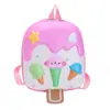 Nueva Mochila Escolar Infantil Linda Mochila de Dibujos Animados de Helado y Cáscara de Huevo para Niños de Jardín de Infancia Mochila Ligera para Bebé