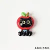 Set de Animales de Manzana de Dibujos Animados Accesorios de Resina para Manualidades Accesorios para el Cabello Pinzas para el Cabello Llaveros Dijes para Zapatos Materiales Al Por Mayor