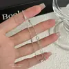 Pulsera de Cuentas Redondas Pequeñas de Arroz de Plata de Ley S925 para Mujer Moda Minimalista Estilo Frío Nicho Lujo Ligero Diseño de Tendencia Pulsera Sentimiento