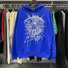 2024 Otoño/Invierno Nuevo Suelto Estrellas Telaraña Estampado Sudadera con Capucha Sudadera Pantalón de Chándal Traje