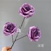 Flores artificiais de casamento Flor roxa escura Material Molho roxo rosa hortênsia falsa flor decoração de casamento Handmade Road Lead Flower
