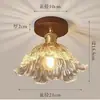 Lámpara de techo vintage estilo francés para pasillos, corredores, balcones y entradas, luz artística de pétalos de alta gama