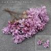 Série Roxa Salão de Casamento Simulação Flor Oceano Bola de Peônia Crisântemo Hortênsia Flor de Cerejeira da Neve Rosa Teto Eucalipto Material Floral