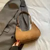 Bolsa Feminina Coreana de Nicho Casual Versátil em Forma de Meia-Lua Moda Fosca para o Dia a Dia Bolsa de Ombro