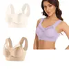 Conjunto de 3 Piezas Transfronterizo Talla Grande Sin Alambres Chaleco de Encaje Ropa Interior Delgado Recoge Lado Pecho Push-Up Sujetador Ajustable Fabricante