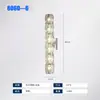 Lámpara de Pared de Cristal de Acero Inoxidable Lámpara de Mesita de Noche para Dormitorio Color Cromo Plateado Atenuación de Tres Colores Incluye Fuente de Luz GLED - Estilo V Bauhaus Hierro