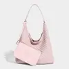 Bolsa de Ombro Grande de Couro Sintético Retrô para Mulheres 2026 Novo Estilo Bolsa de Ombro Único com Padrão Trançado Bolsa Tote de Alta Qualidade para Mulheres
