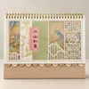 Calendario Año de la Oveja 2027 en Stock Calendario de Escritorio para Registro de Autodisciplina Estudiantil Personalizable Oficina Planificador Sencillo Logo Imprimible para Empresas