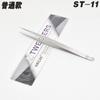 Pinzas asequibles de acero inoxidable ST borde redondo 1.5mm punta codo adhesivo injerto de pestañas postizas máquina de depilación pick pelo