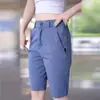 Pantalones Cortos Casuales para Hombre Verano Delgados Sueltos Pierna Recta Largo hasta la Rodilla Modernos Versátiles Cuatro Bolsillos Transpirables Casuales de Largo Medio para Hombre