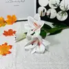 Impresión 3D flor de lirio perfume flor de seda flor artificial decoración del hogar decoración de boda fotografía de flores venta al por mayor comercio exterior