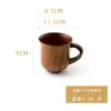 Mango de Madera de Azufaifo Aislamiento Térmico Trasero Taza de Madera para el Hogar Taza de Café para Cuello Blanco Taza de Leche Universal Madera