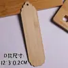 Marcador de Página em Formato em Branco Peça de Bambu em Branco Tira de Bambu Padrão Gravado